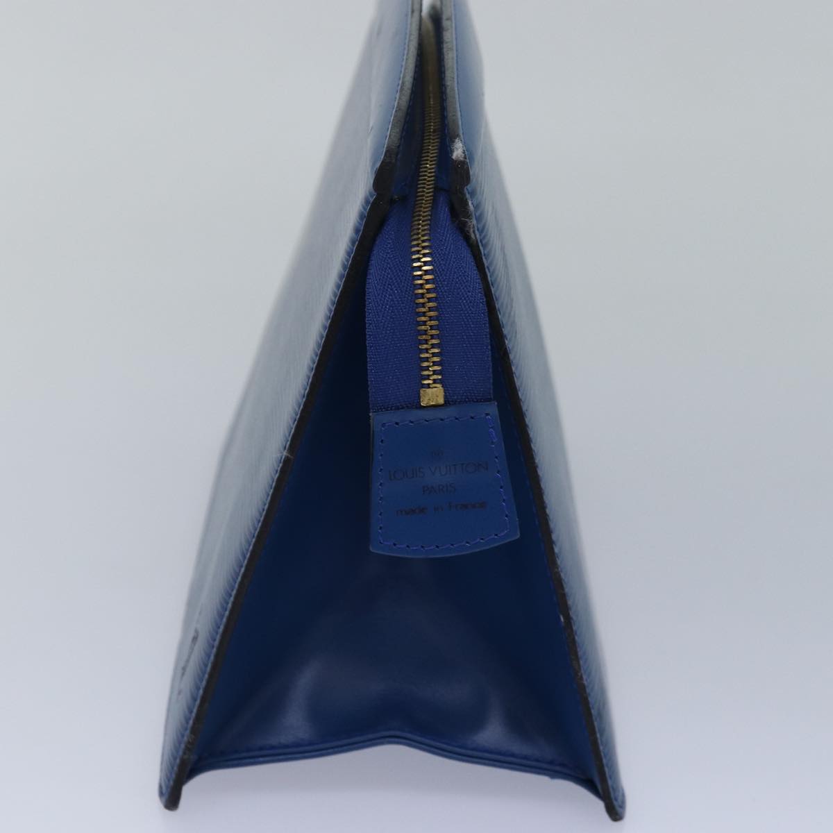 LOUIS VUITTON Epi Trousse Crete Pouch Blue M48405 LV Auth 83373