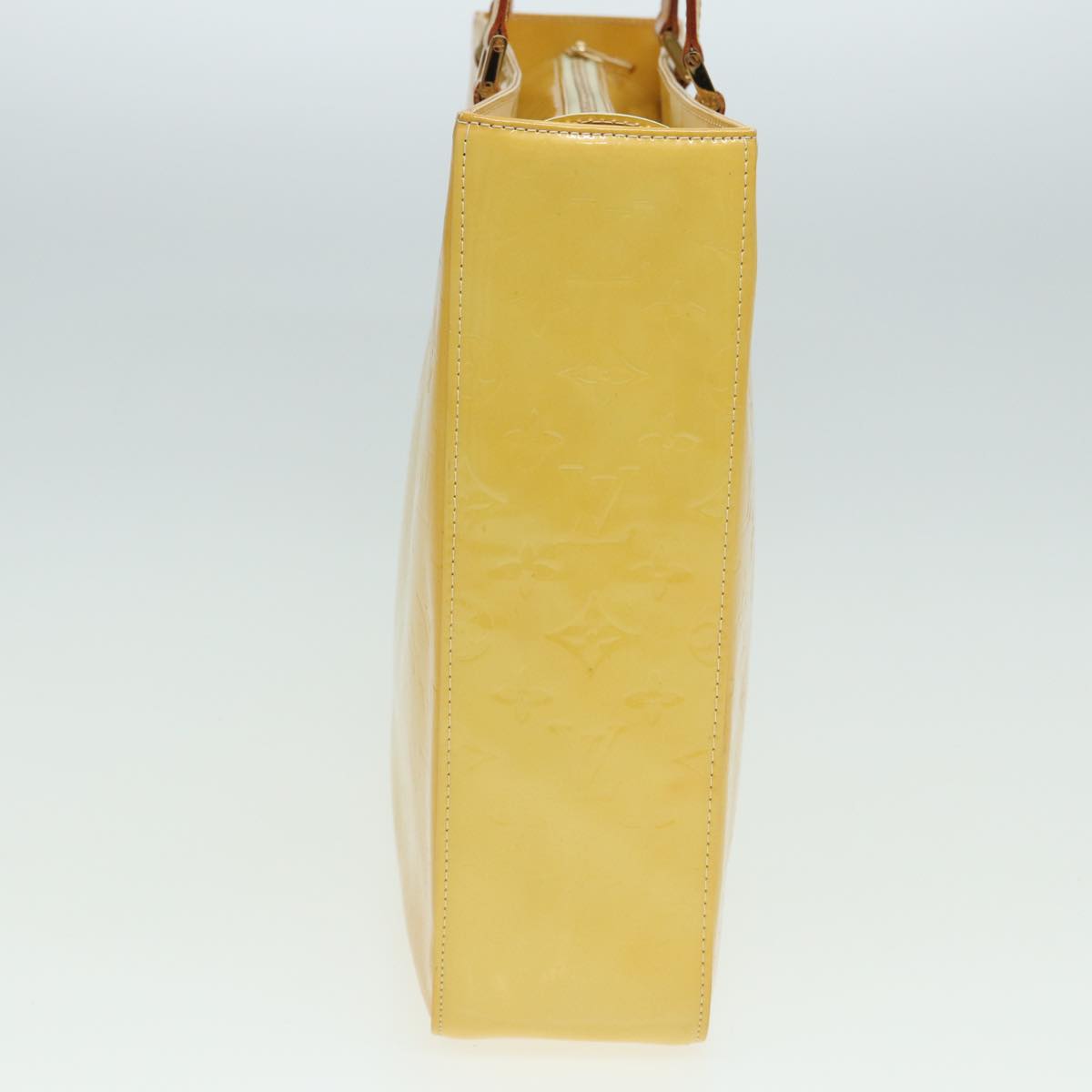 LOUIS VUITTON Monogram Vernis Columbus Tote Bag Yellow M91047 LV Auth 83616