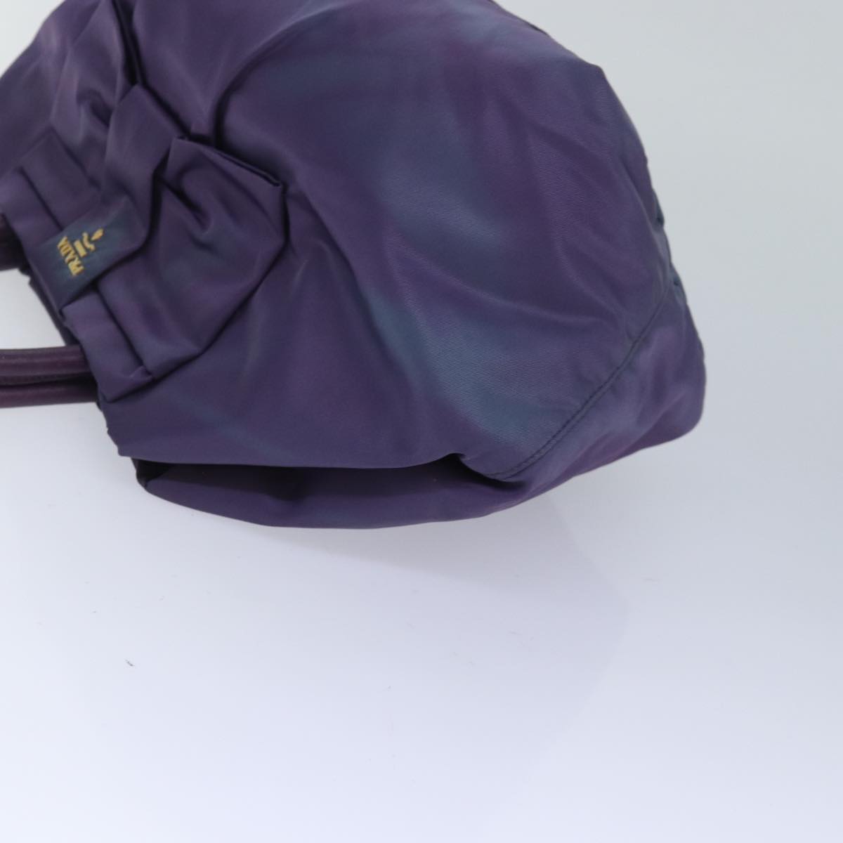 PRADA Hand Bag Nylon Purple Auth