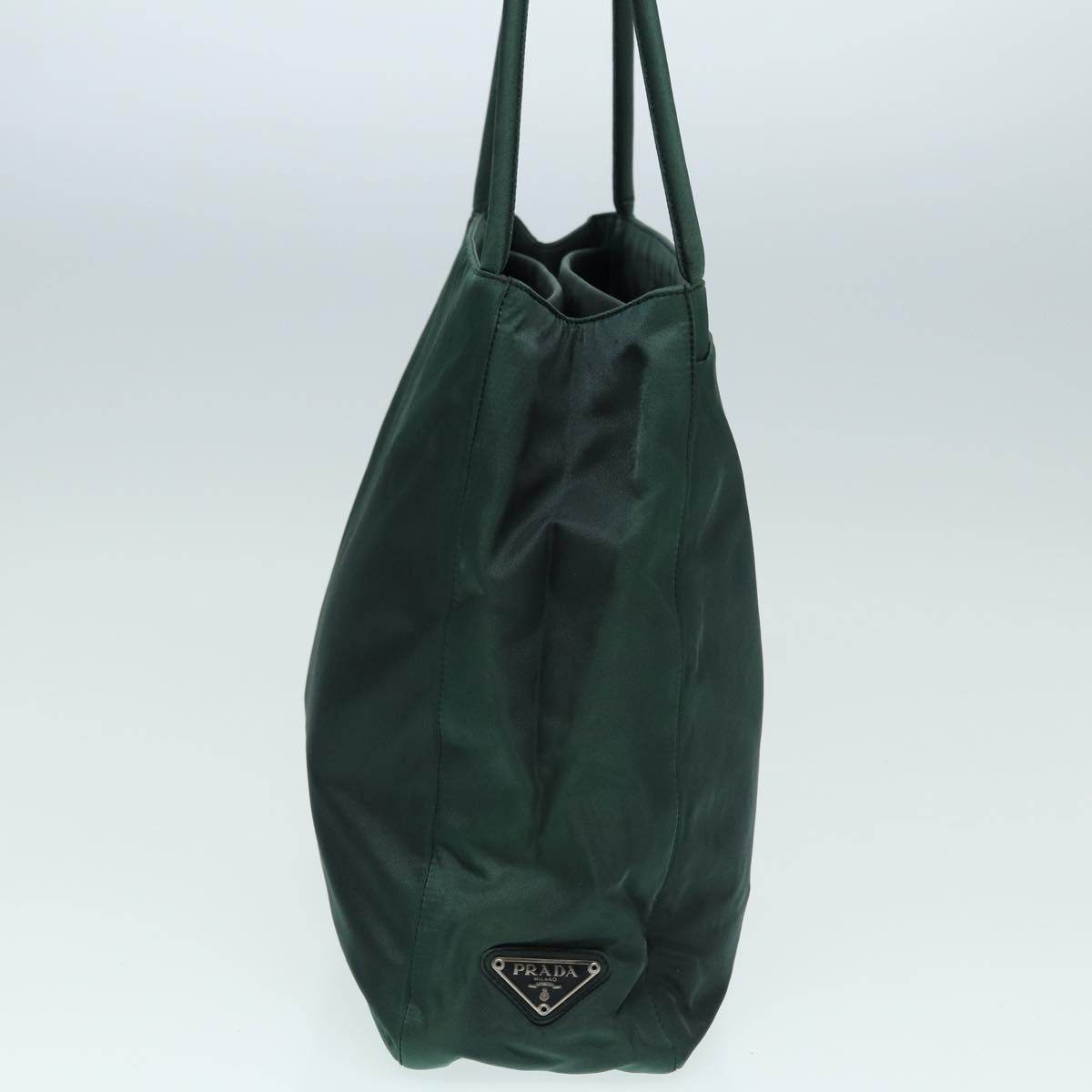 PRADA Tote Bag Nylon Green Auth