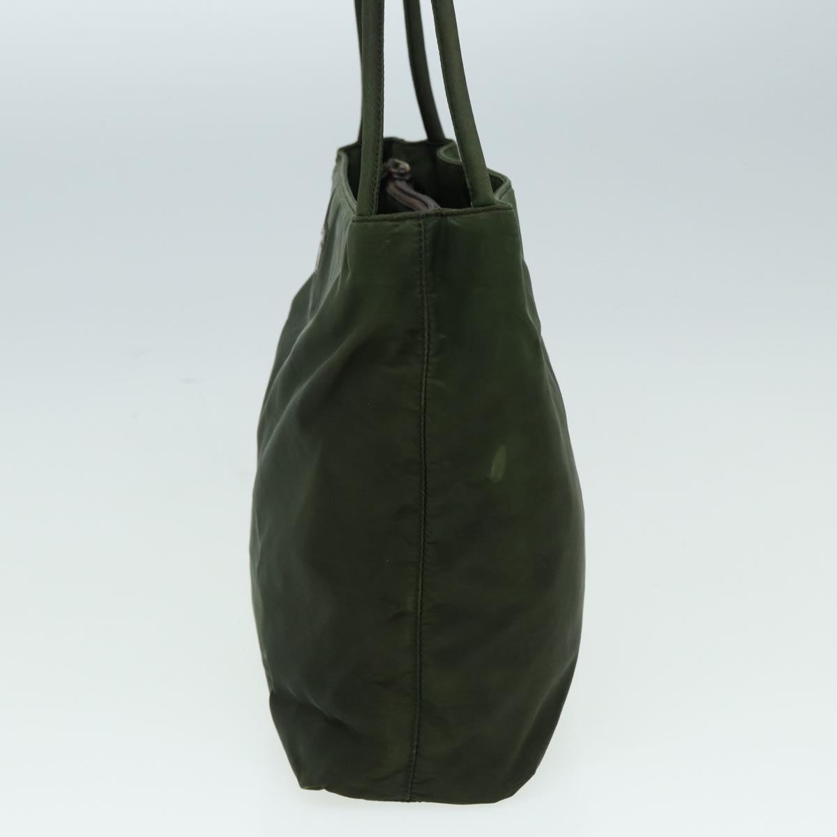 PRADA Tote Bag Nylon Khaki Auth