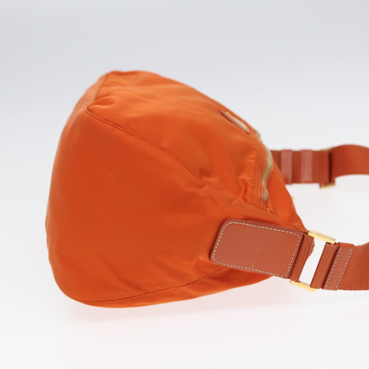 PRADA Shoulder Bag Nylon Orange Auth