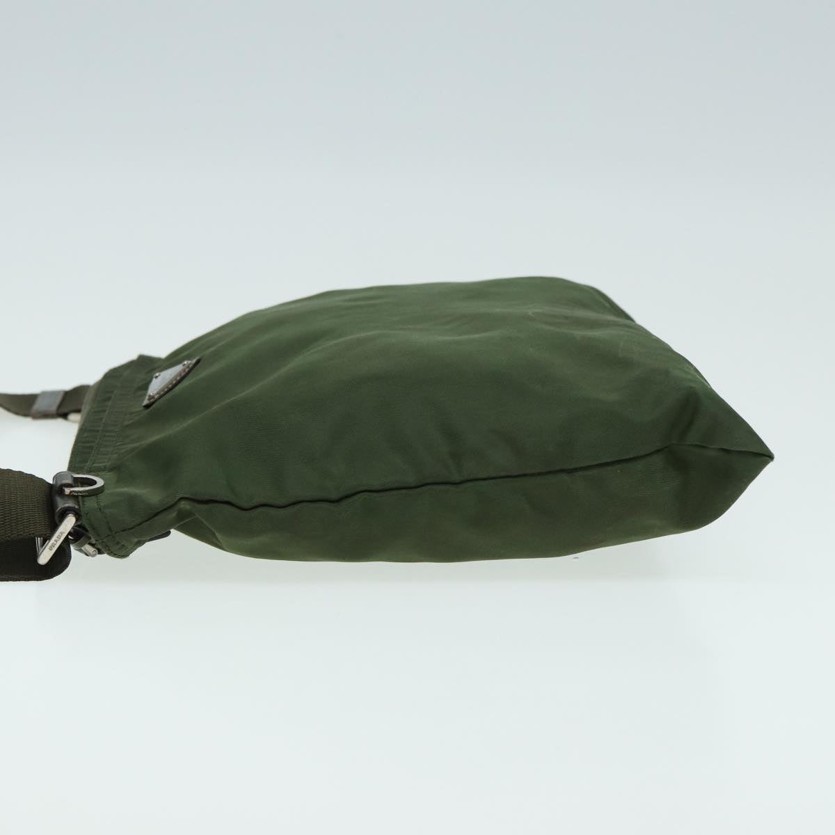 PRADA Shoulder Bag Nylon Khaki Auth