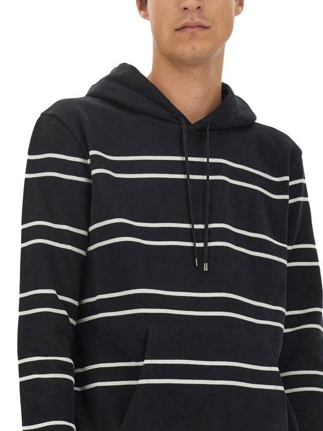 Luxury Saint Laurent Trending 2026 Stripe Hoodie Black