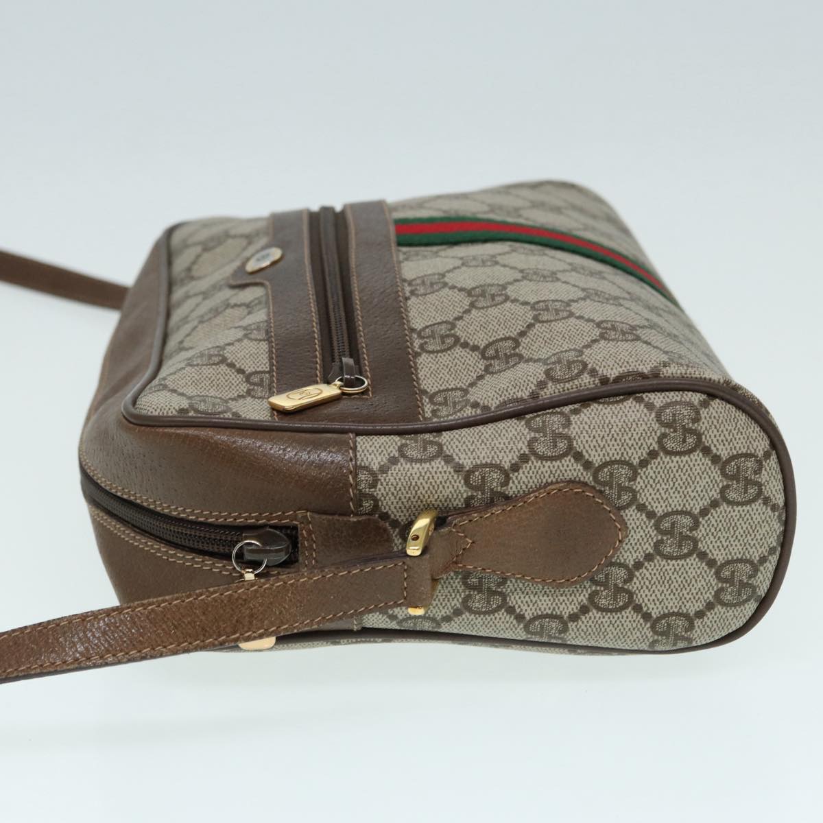 Gucci Leather Canvas Shoulder Bag