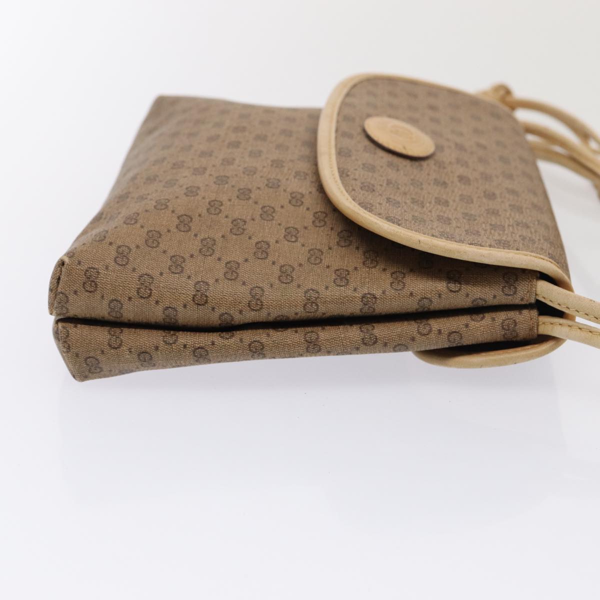 Gucci Leather Canvas Shoulder Bag