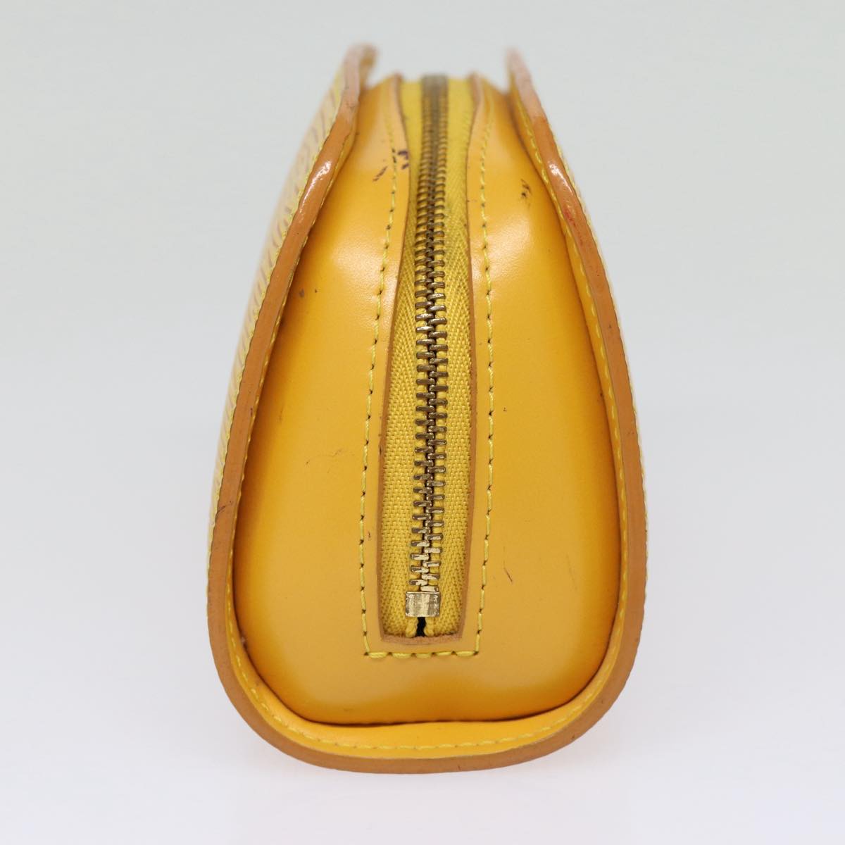 LOUIS VUITTON Epi Dauphine PM Pouch Yellow LV Auth Clutch