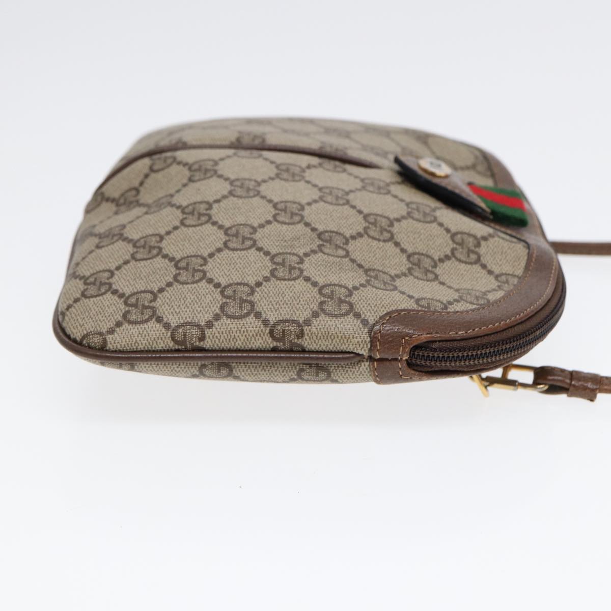 Gucci Leather Canvas Shoulder Bag