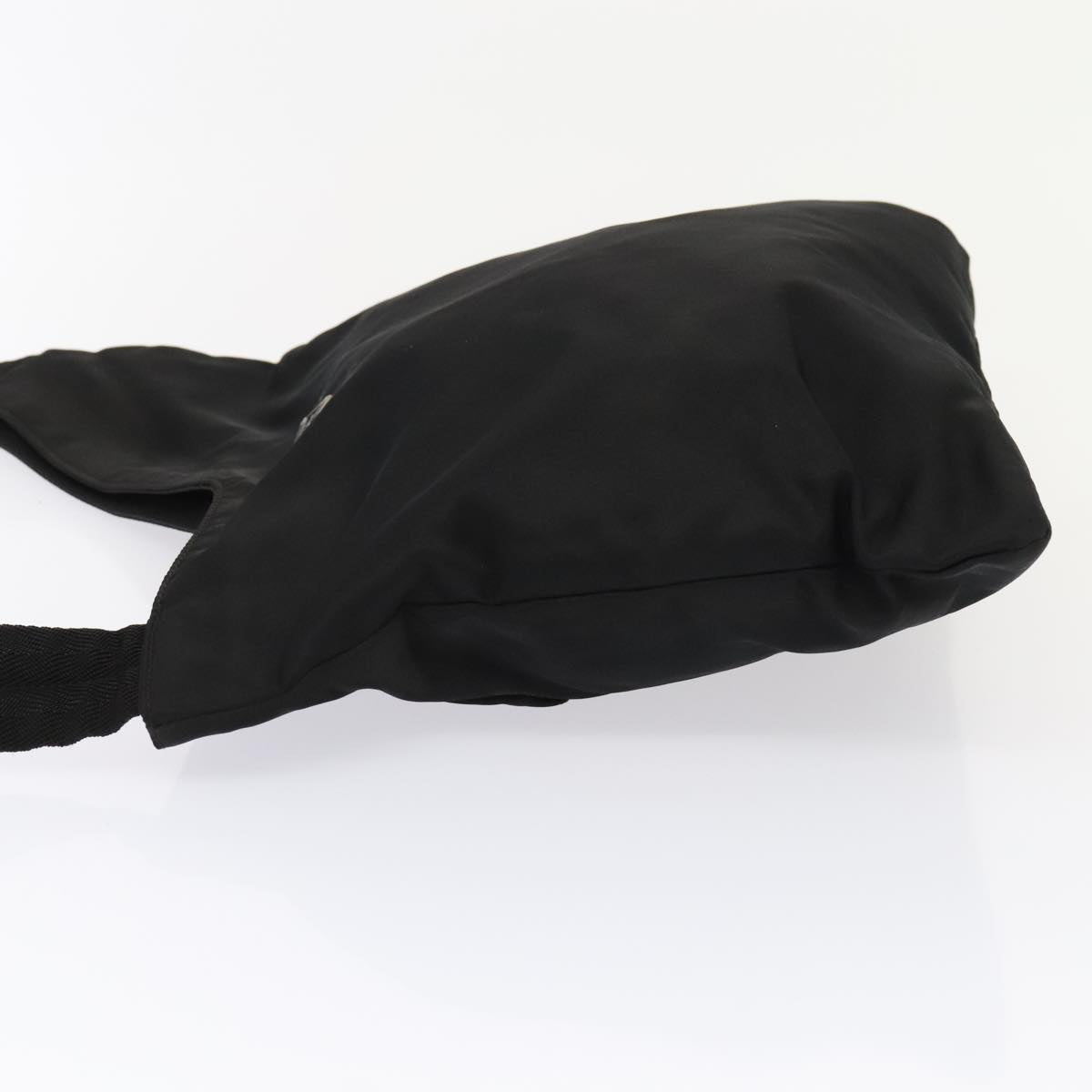 PRADA Shoulder Bag Nylon Black Silver Auth