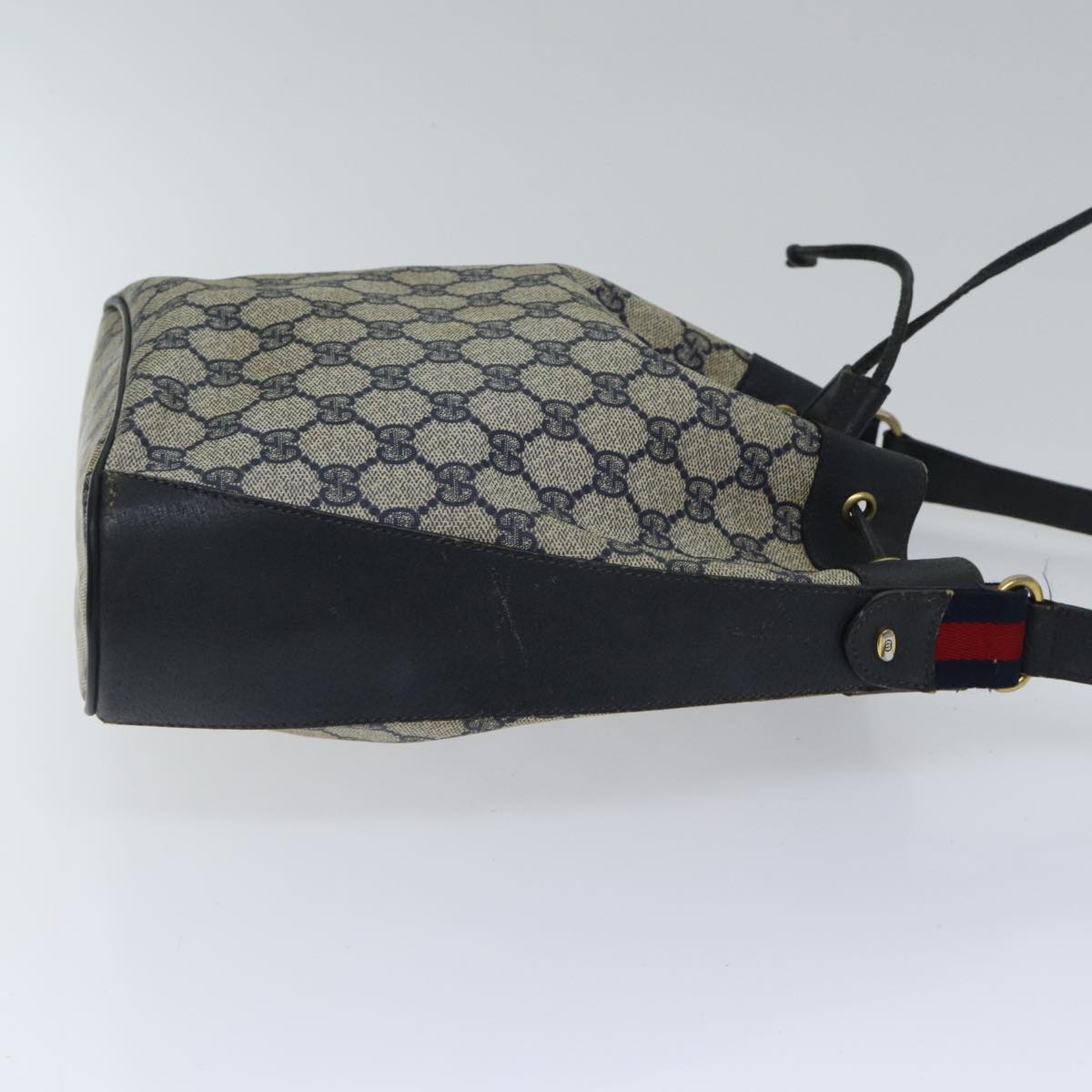 Gucci Leather Canvas Shoulder Bag