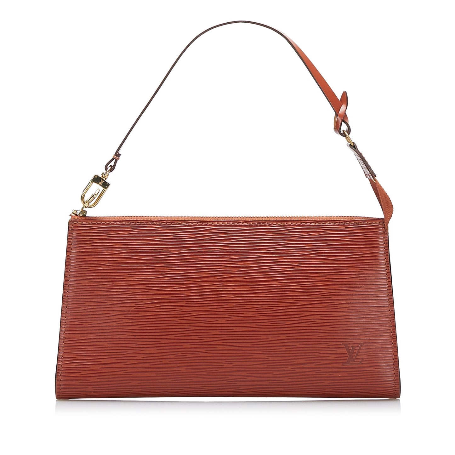 LOUIS VUITTON Epi Pochette Accessoires Brown Clutch
