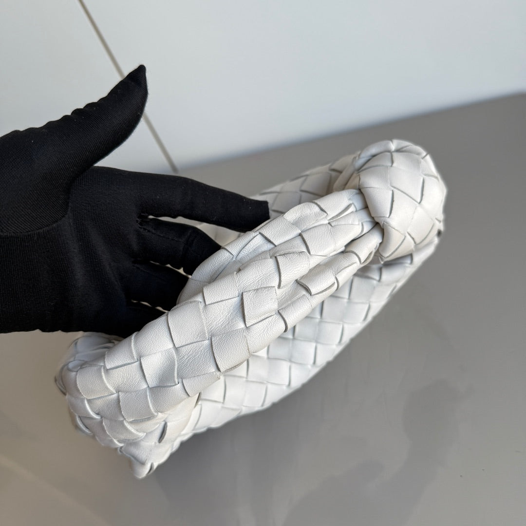 Bottega Veneta Jodie Mini White Leather Gold Hardware