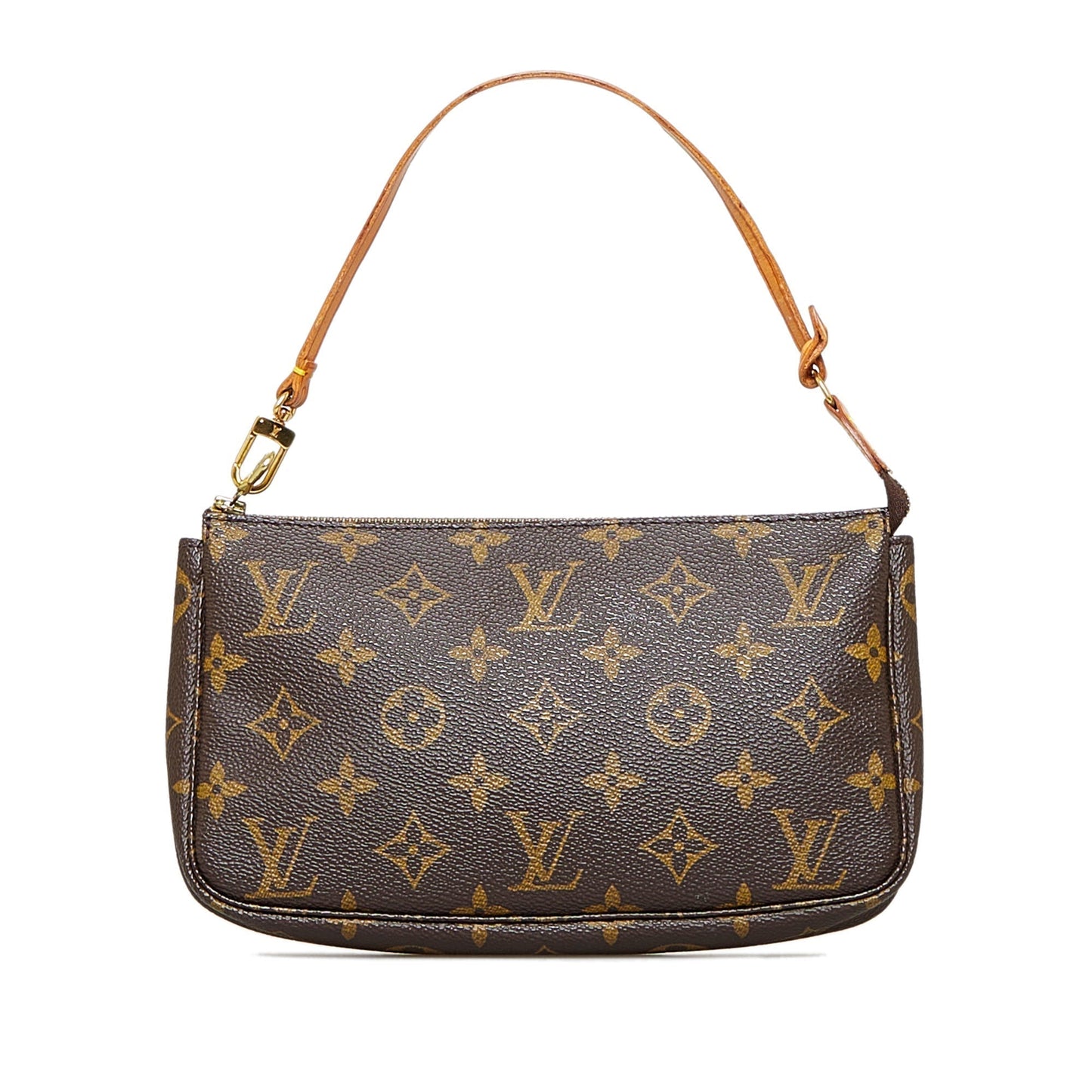 LOUIS VUITTON Monogram Pochette Accessoires Brown Clutch