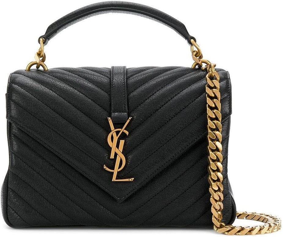 Luxury Saint Laurent Trending 2025 Women's College Medium Bag in Black |