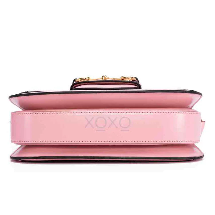 Gucci Horsebit Red Leather Calfskin Crossbody