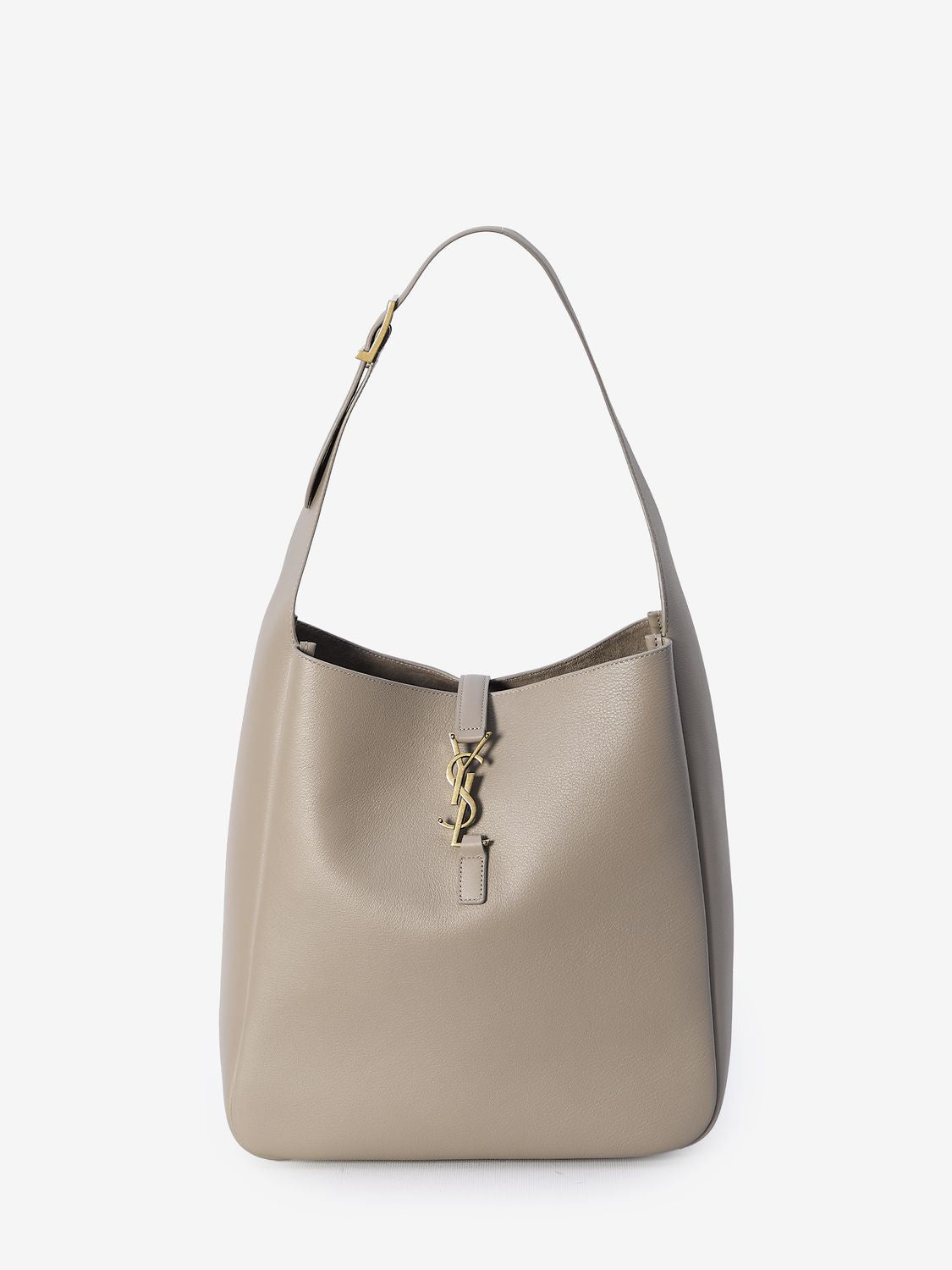 Luxury Saint Laurent Trending 2025 Women's Large Le 5 Ã 7 Dusty Leather Bag in Grey |
