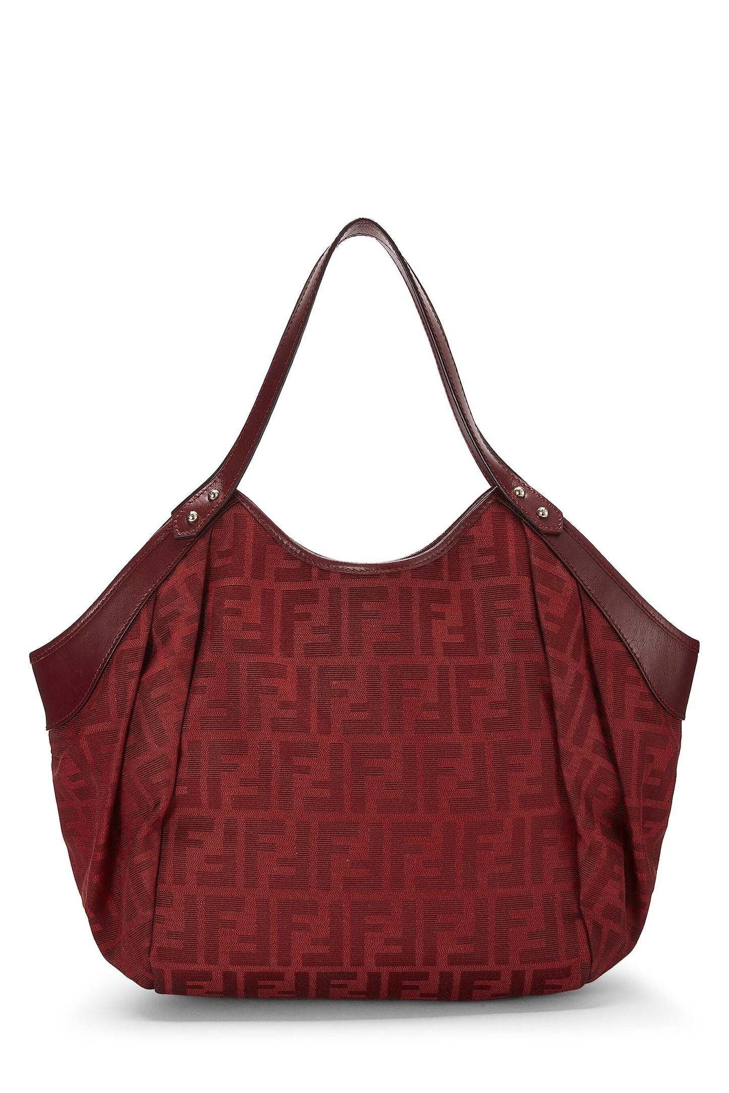 Fendi, Red Zucca Chef Pocket Tote Small, Red