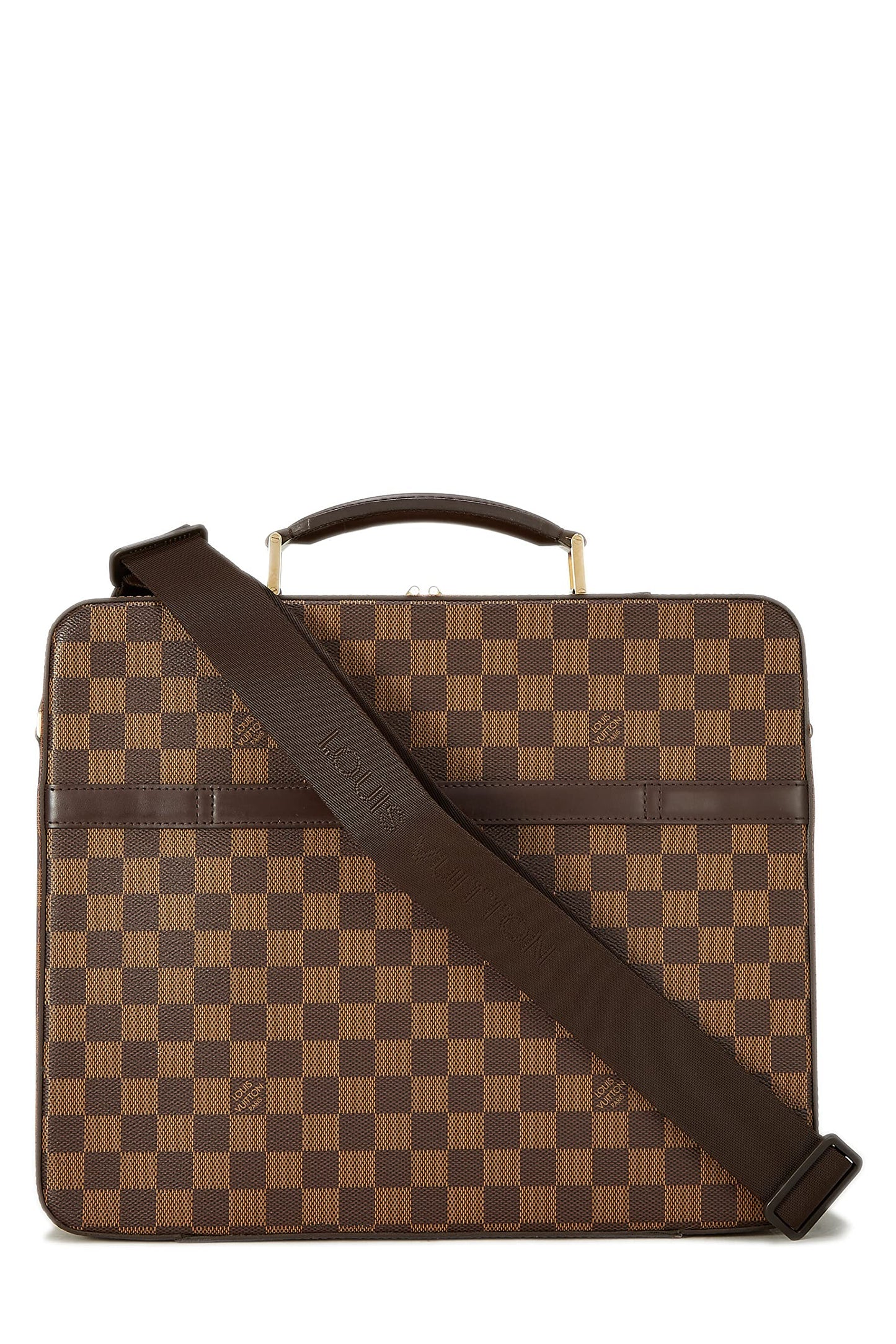 Louis Vuitton, Damier Ebene Porte Ordinateur Sabana, Brown
