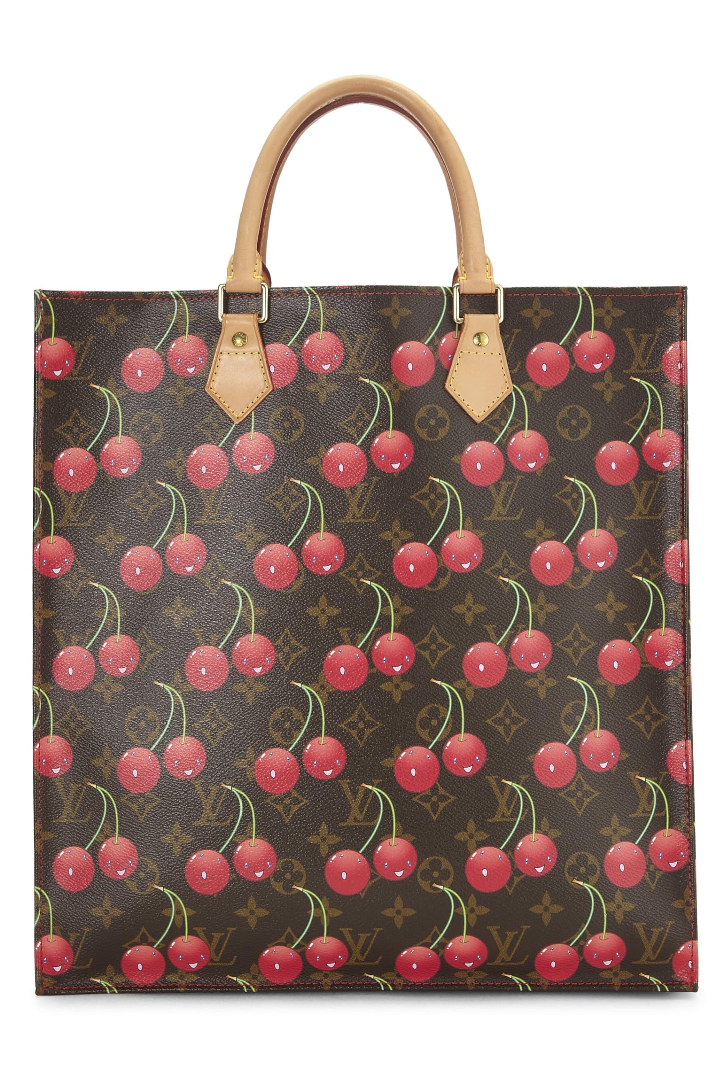 Louis Vuitton, Takashi Murakami x Louis Vuitton Monogram Cerises Sac Plat, Brown