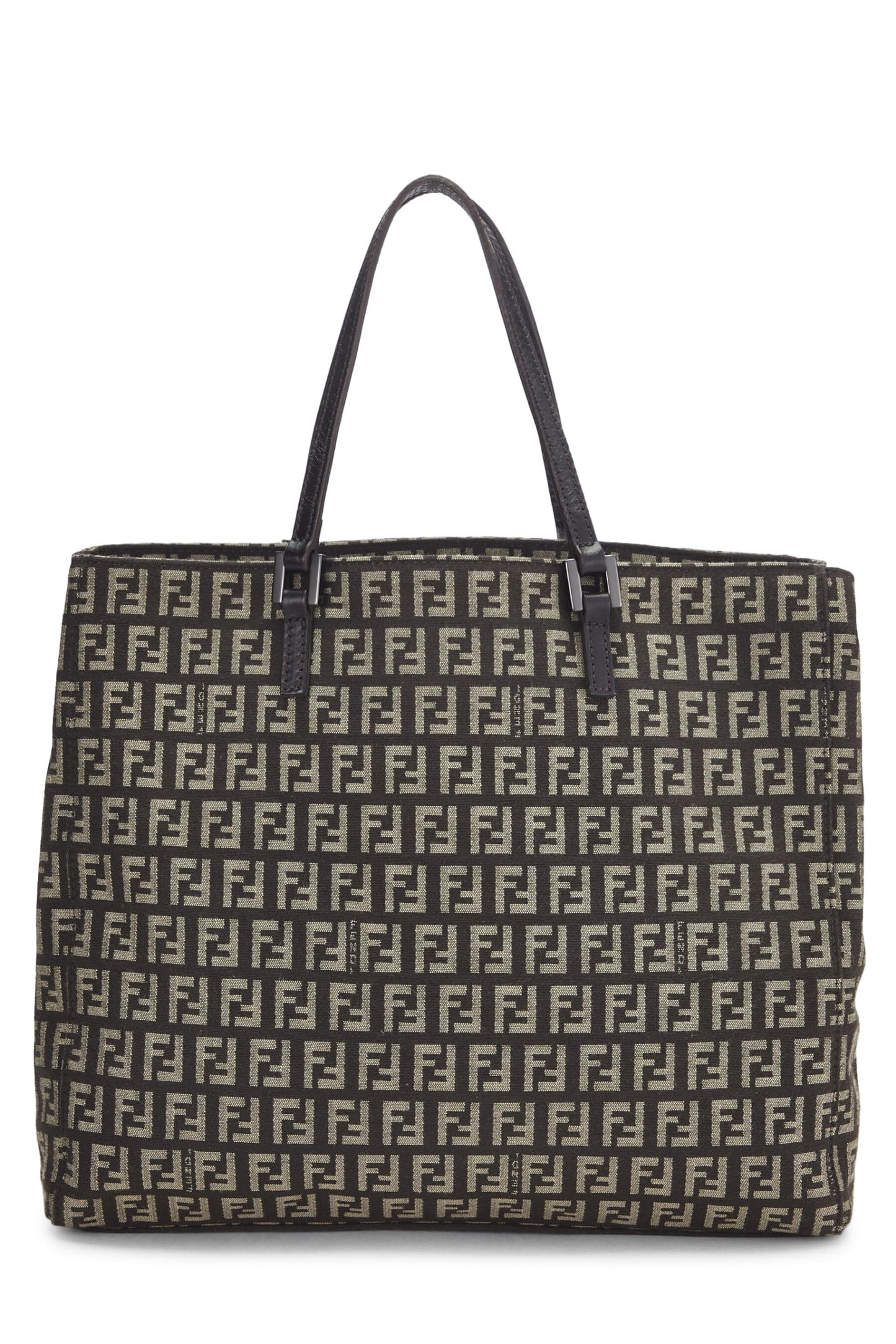 Fendi, Brown Zucchino Canvas Tote, Brown