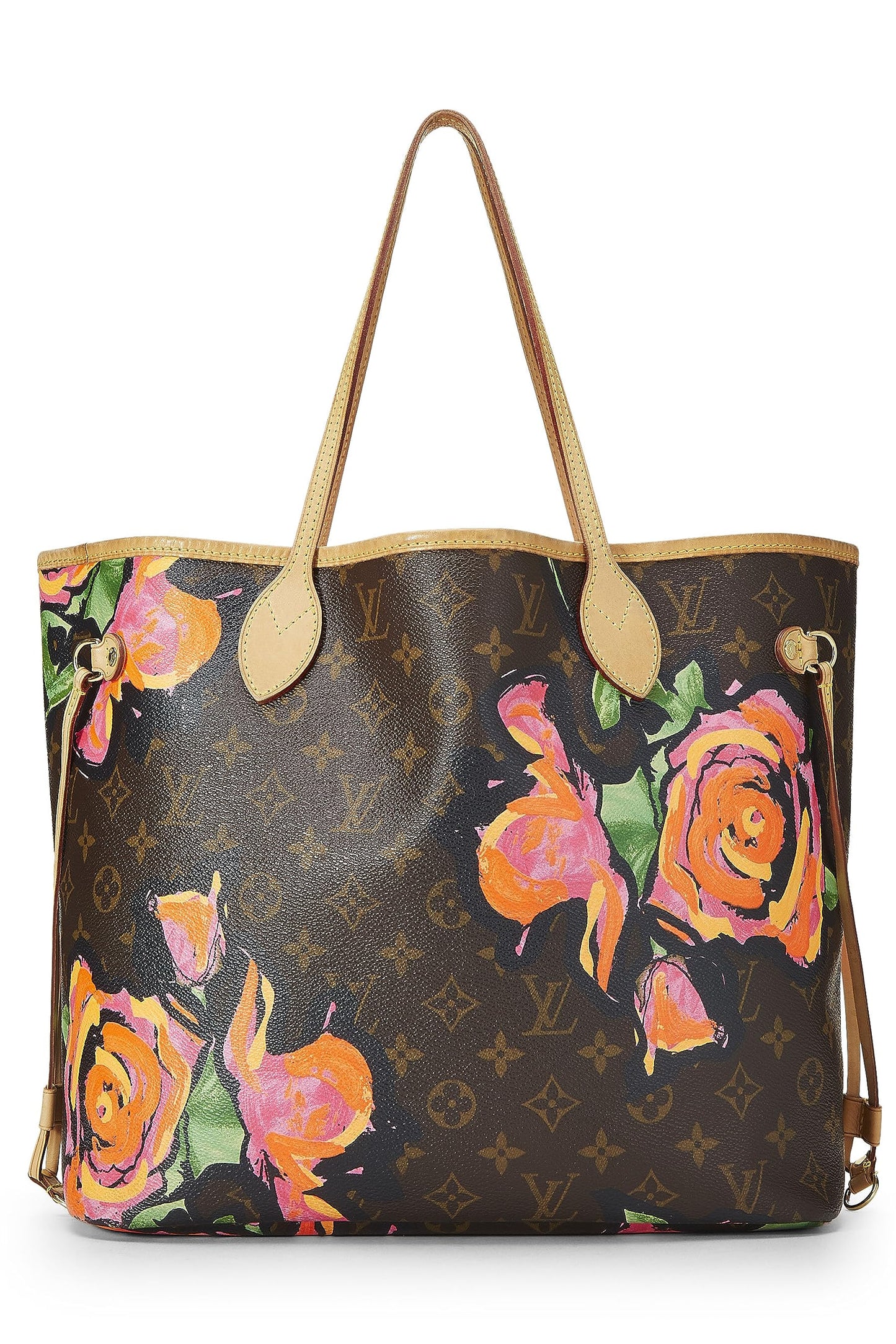 Louis Vuitton, Stephen Spro x Louis Vuitton Monogram Canvas Roses Neverfull MM, Brown