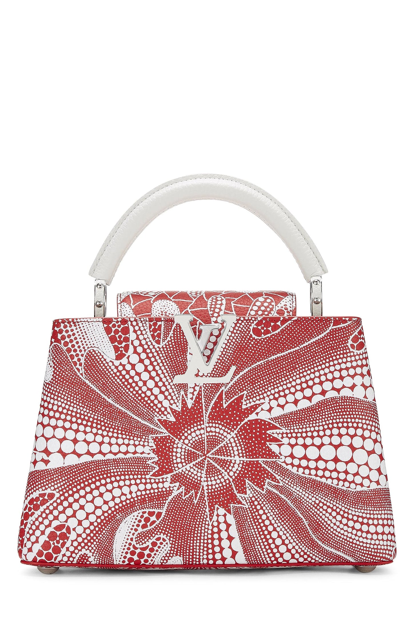 Louis Vuitton, Yayoi Kma x Louis Vuitton Red & White Dots Infinity Taurillon Capucines BB, Red