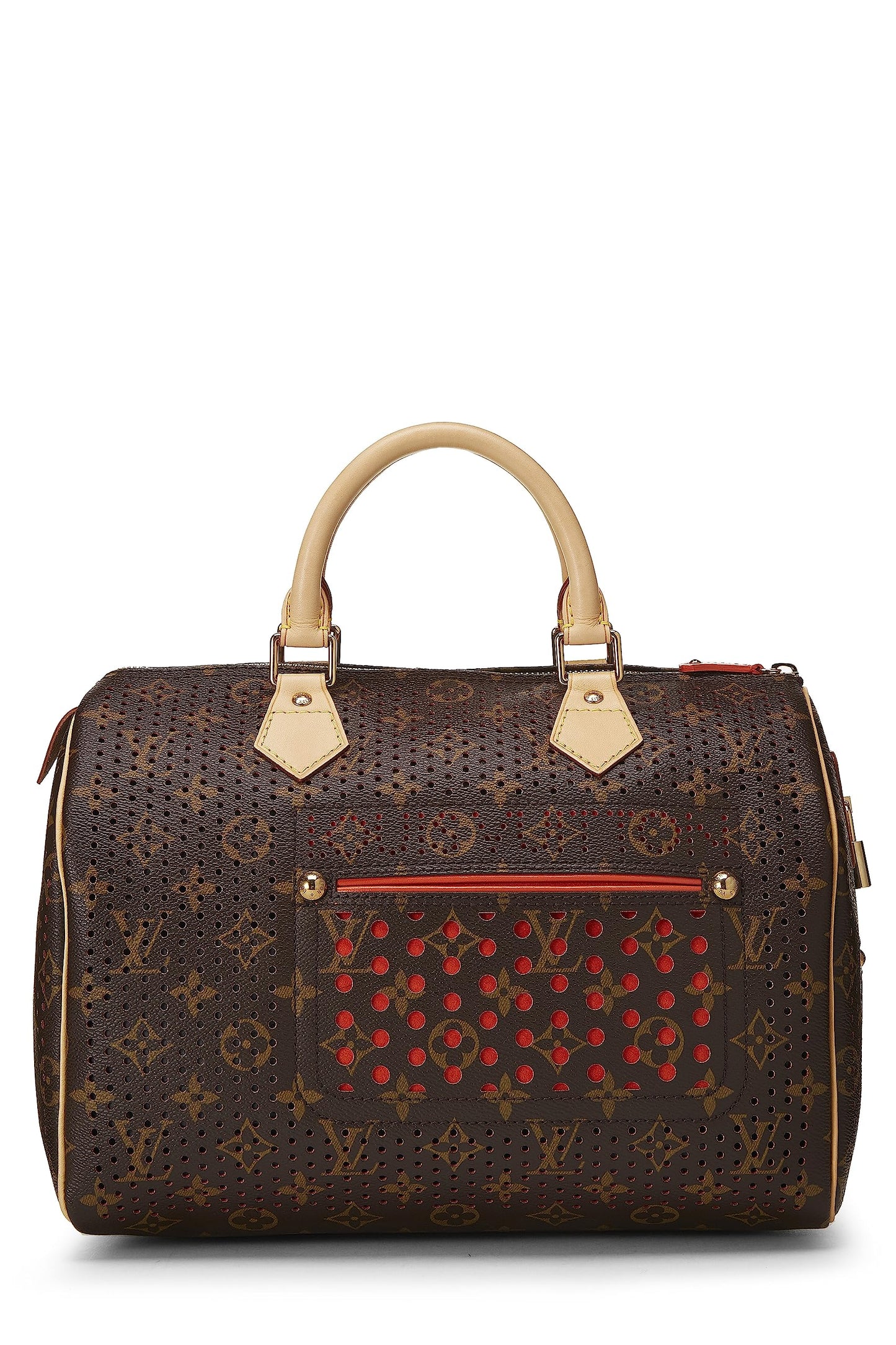 Louis Vuitton, Orange Monogram Canvas Perforated , Orange