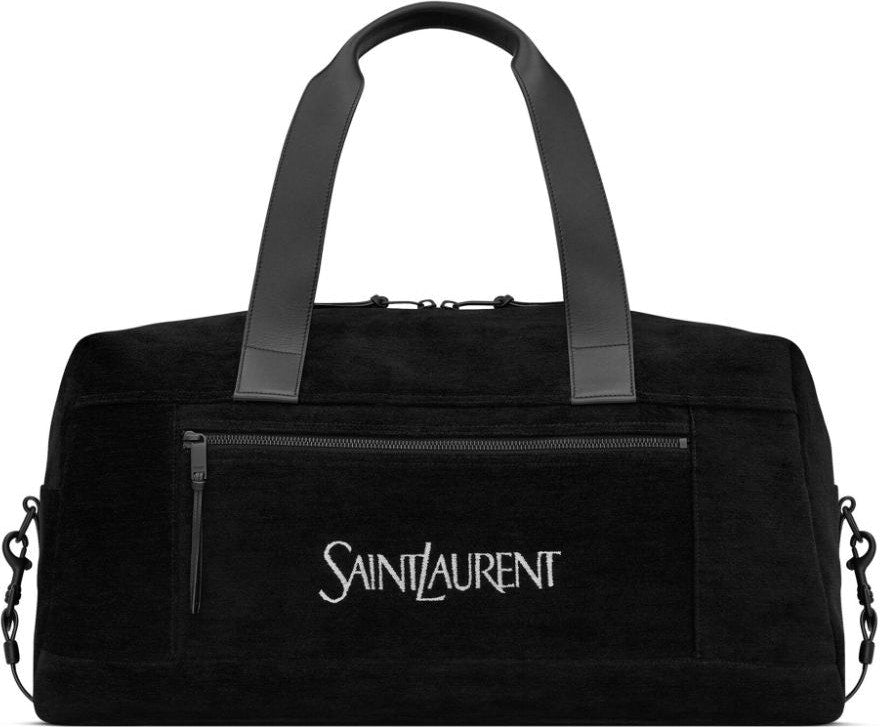 Luxury Saint Laurent Trending 2025 Men's Duffle Bag With Logo in Black |