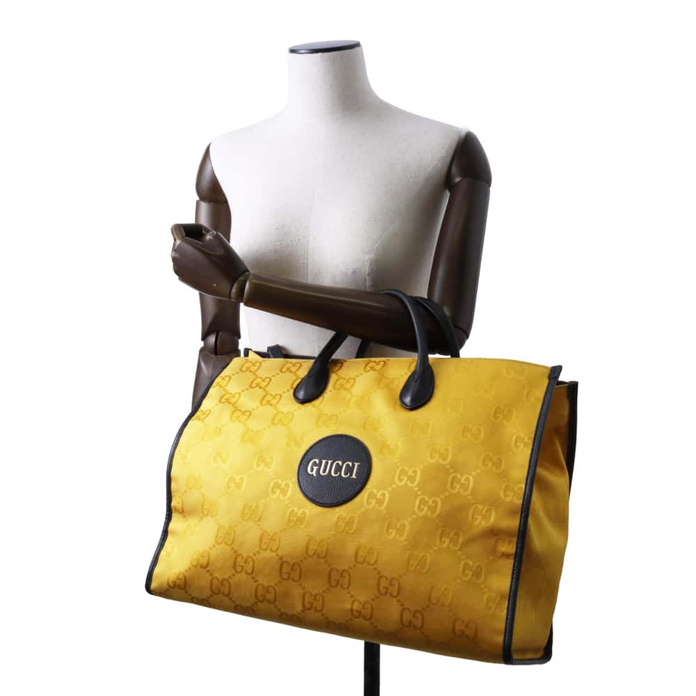 Gucci Nylon Leather Tote