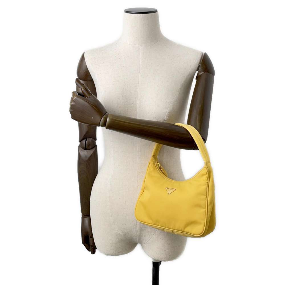 PRADA one belt Bag Yellow Nylon
