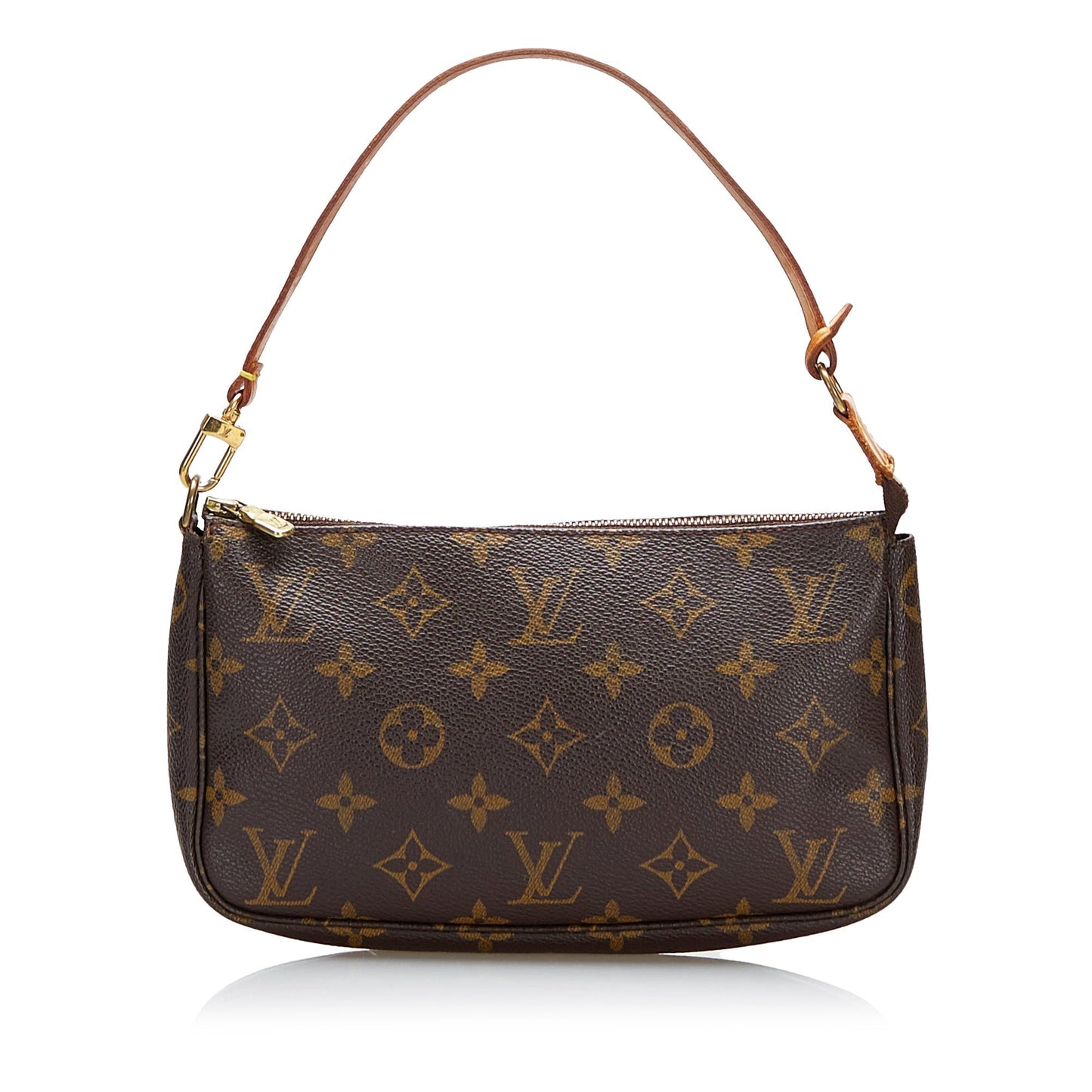 LOUIS VUITTON Monogram Pochette Accessoires Brown Clutch