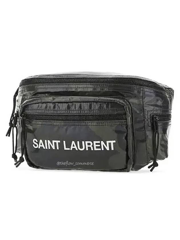 Luxury Saint Laurent Trending 2025 Nylon Logo Nuxx Cross Bag Camo