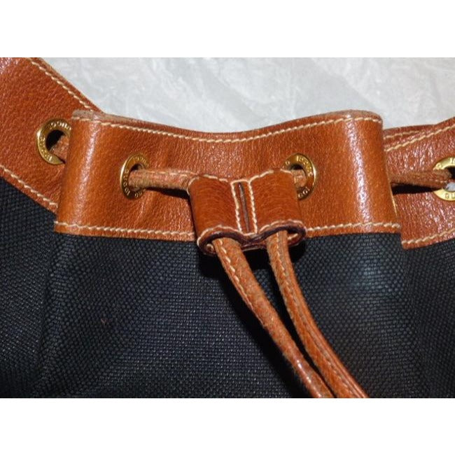 Gucci Leather Canvas Shoulder Bag
