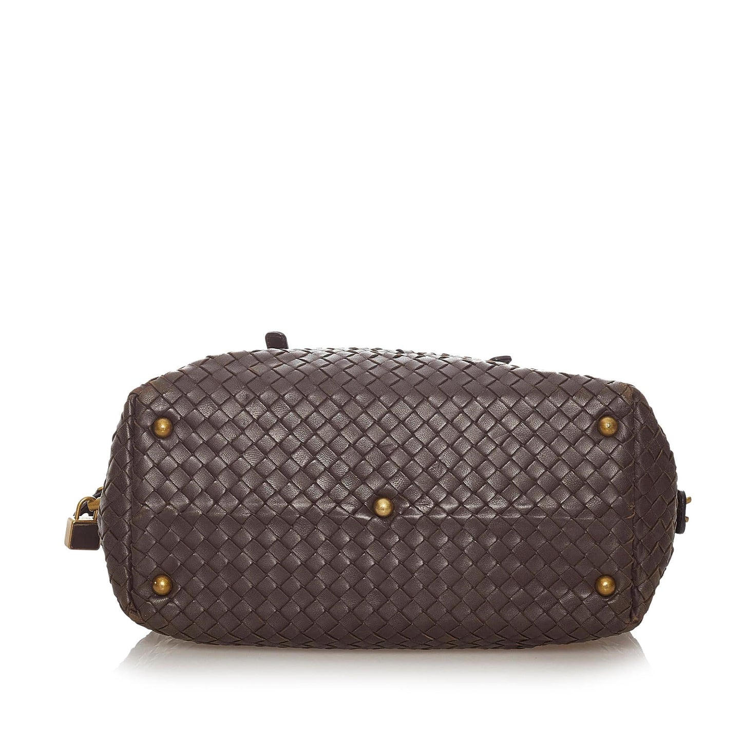 Luxury Bottega Veneta Intrecciato Leather Boston Bag (SHG-27937)
