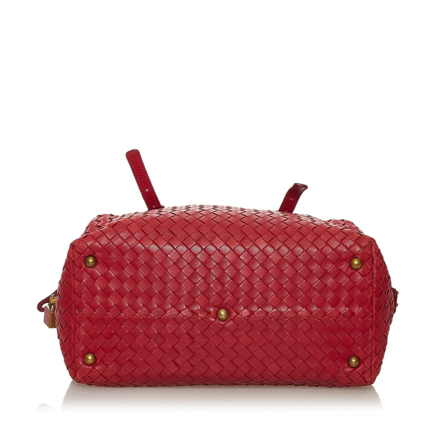 Luxury Bottega Veneta Intrecciato Leather Boston Bag (SHG-33071)