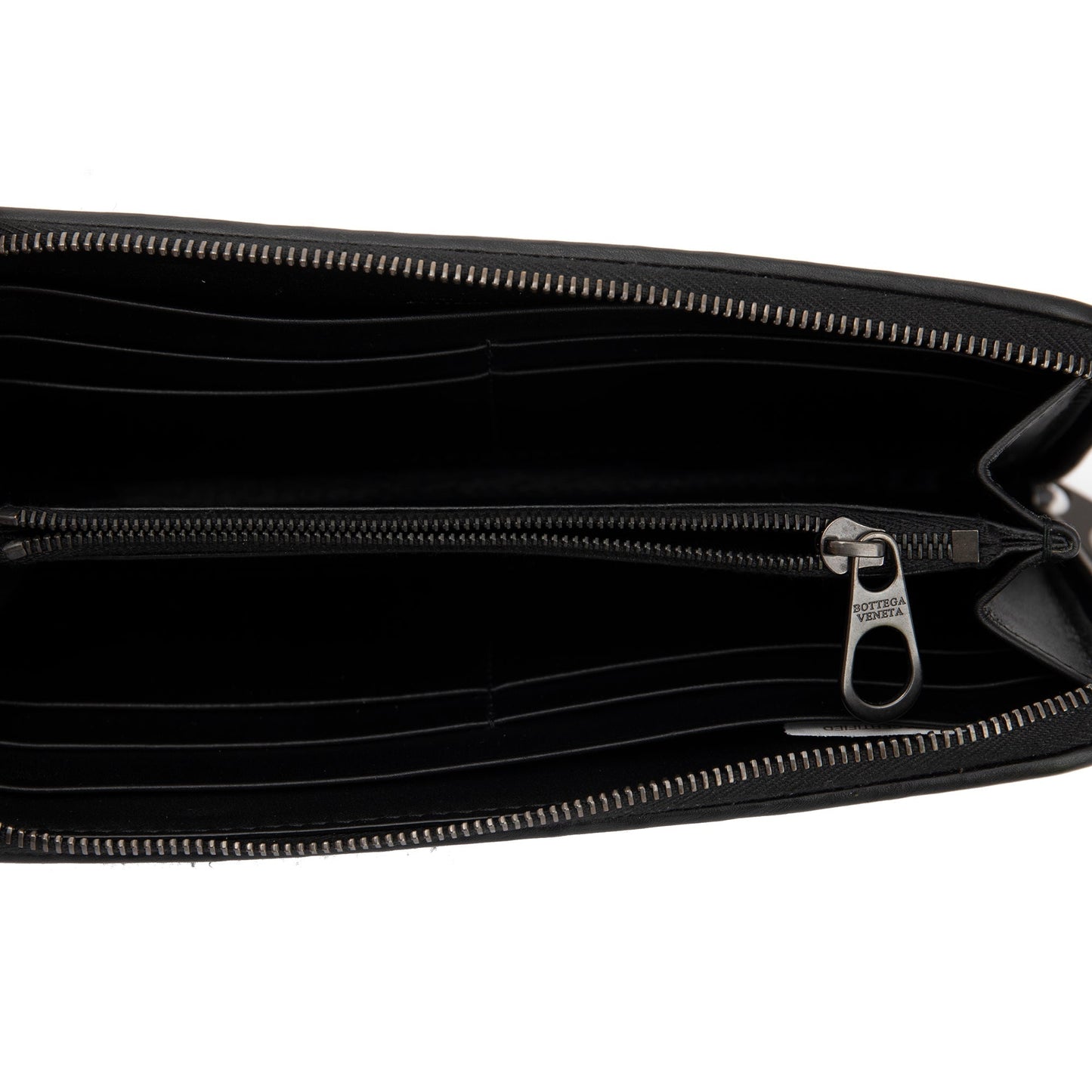 Bottega Veneta Intrecciato Zip Around Wallet