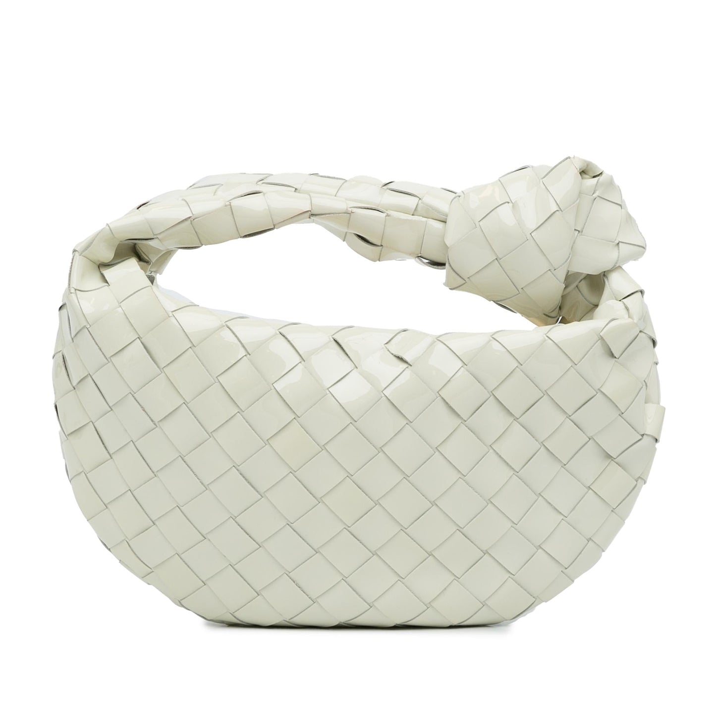 Luxury Bottega Veneta Mini Patent Intrecciato Jodie (SHG-ahL82g)