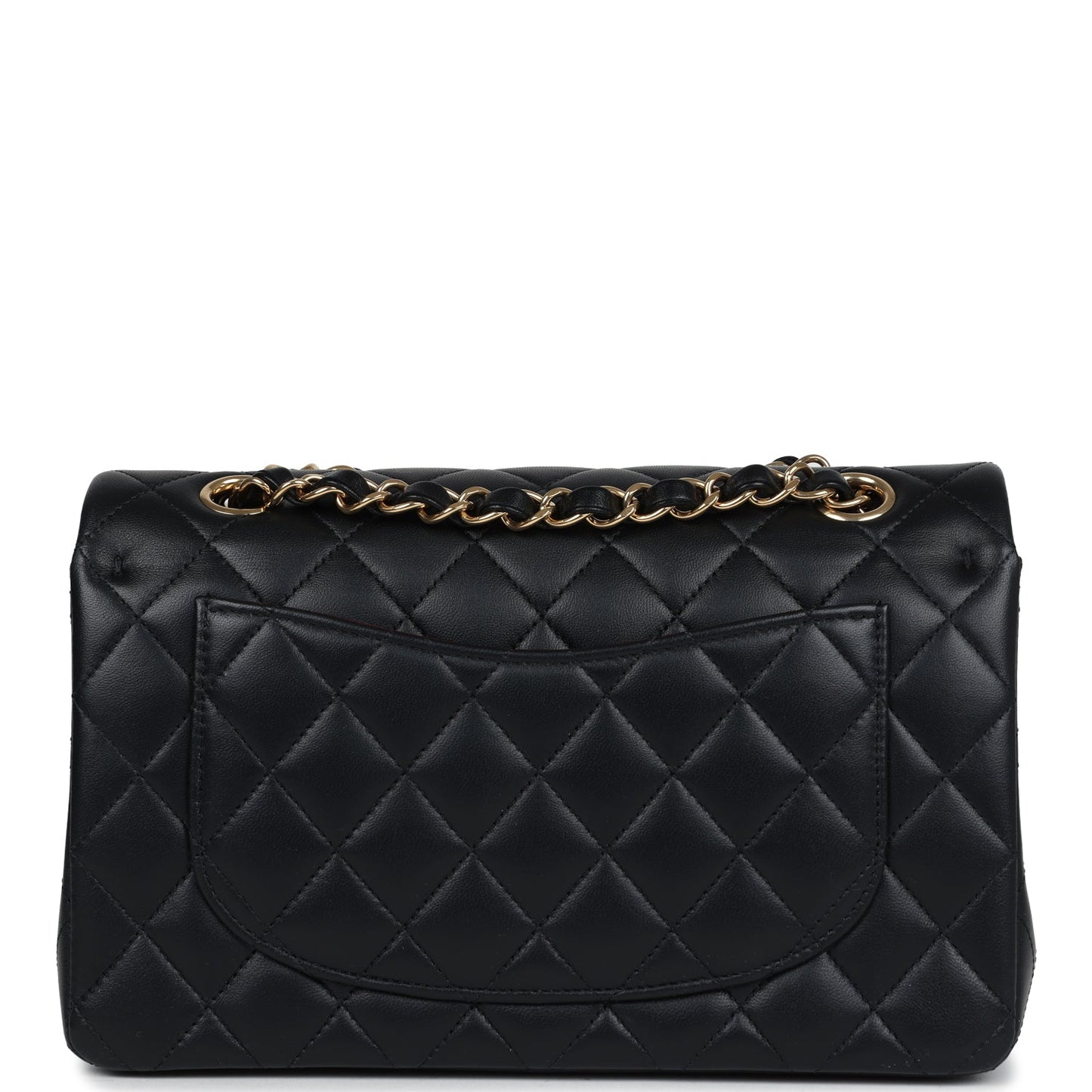 Chanel Small Classic Double Flap Black Lambskin Gold Hardware Shoulder Bag