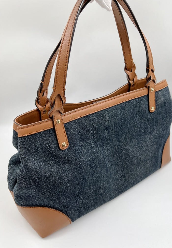 Gucci Leather Canvas Tote Style 19