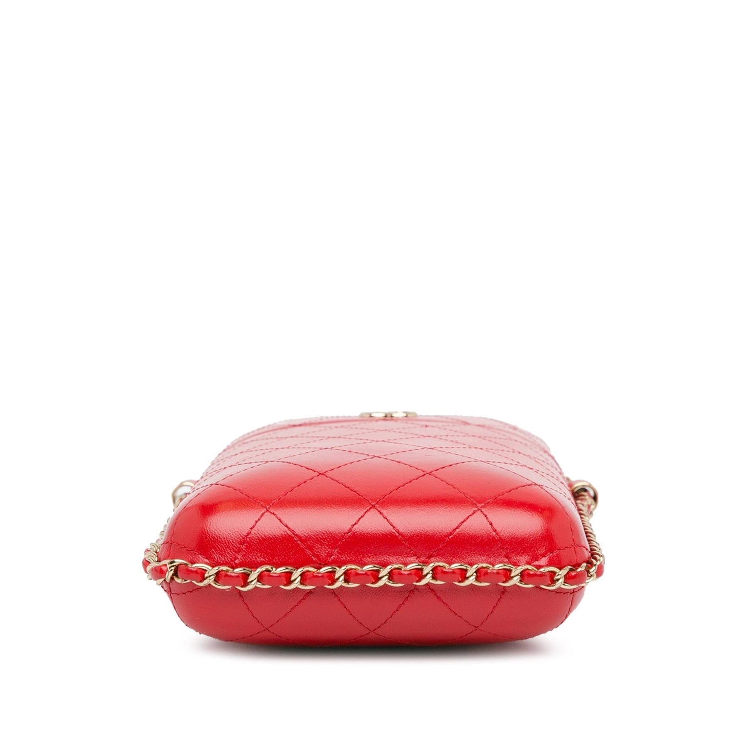 Chanel CC Quilted Calfskin Chain Around Phone Holder (SHG-t9r9NM) Crossbody