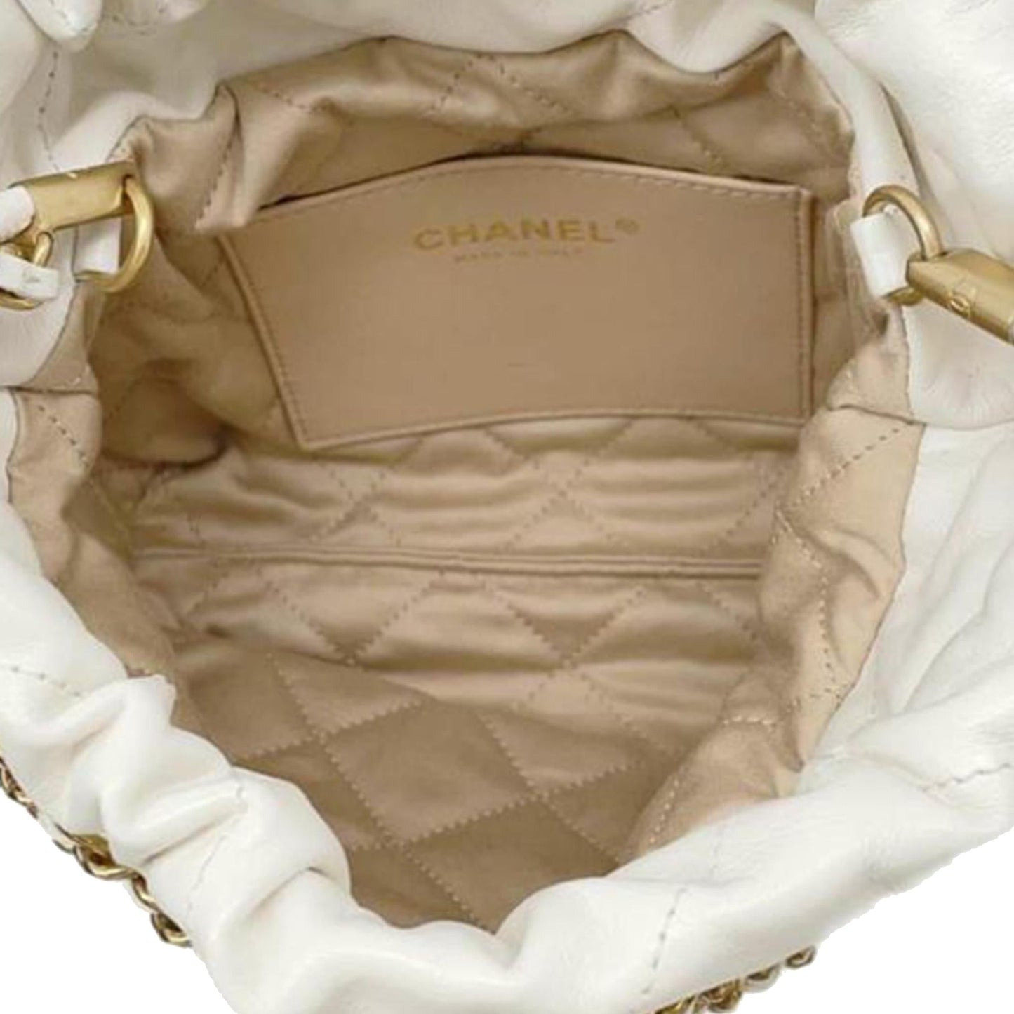 Chanel Calfskin Mini 22 Satchel (SHG-TpGbCT) Handbag