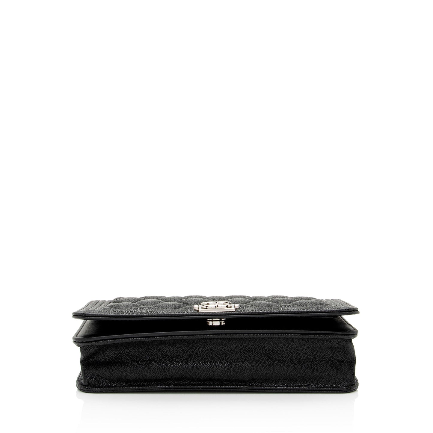 Chanel Caviar Leather Boy Wallet on Chain (SHF-Rw1D6r) Crossbody