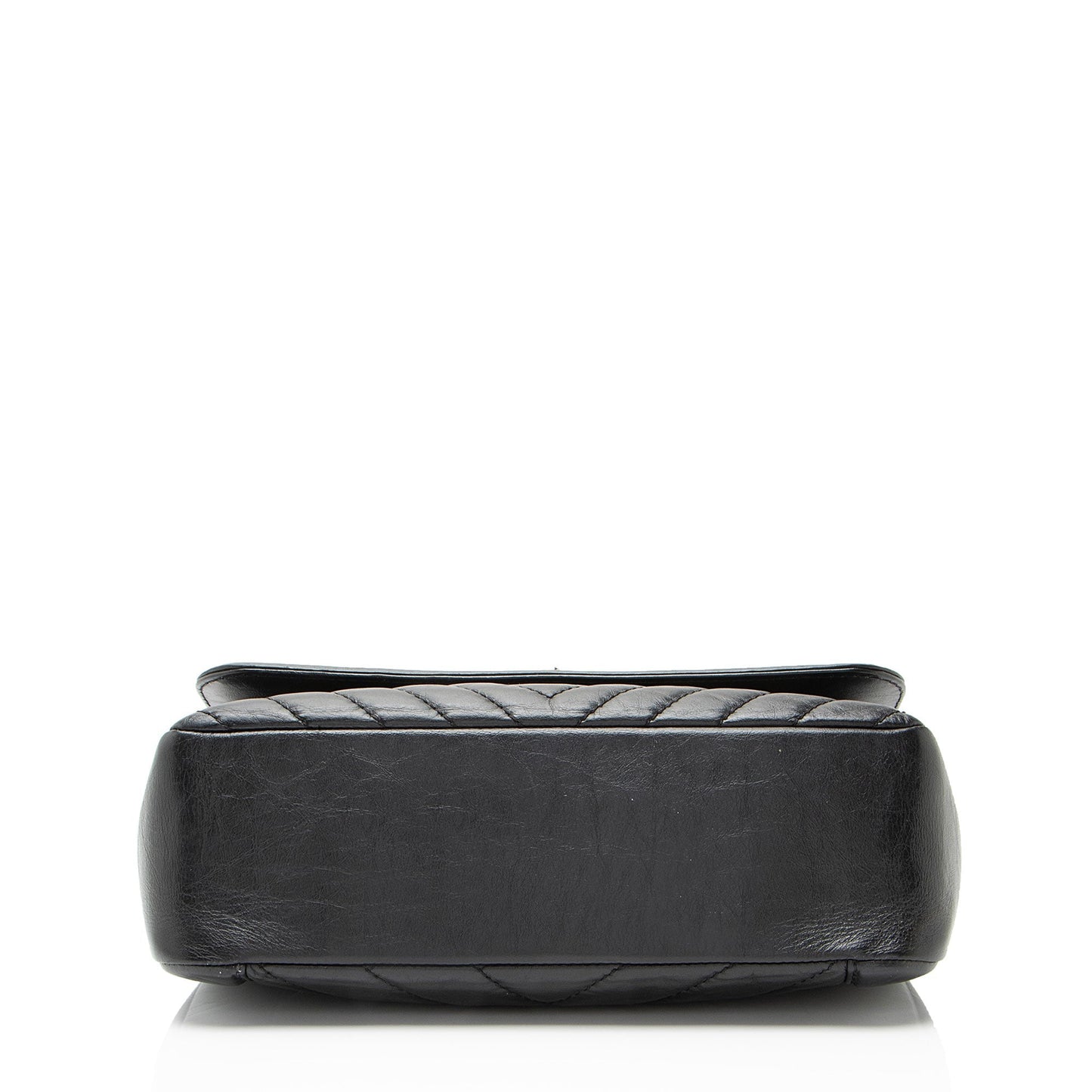 Chanel Chevron Calfskin Timeless Flap Top Handle
