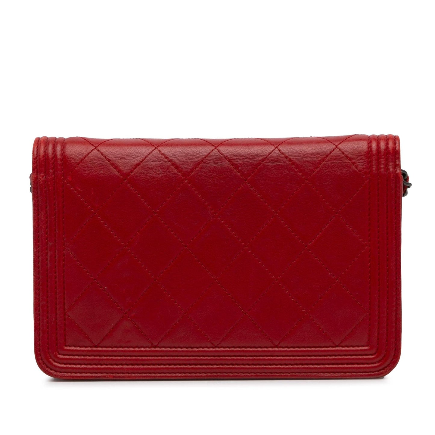 Chanel Lambskin Boy Wallet On Chain (SHG-W6UM3K) Crossbody
