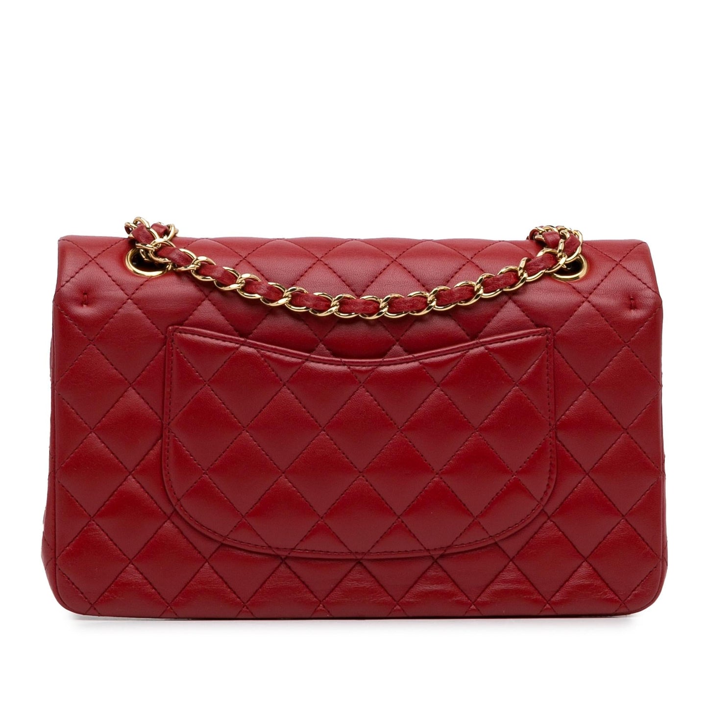 Chanel Medium Classic Lambskin Double Flap (SHG-gYfL1h) Shoulder Bag