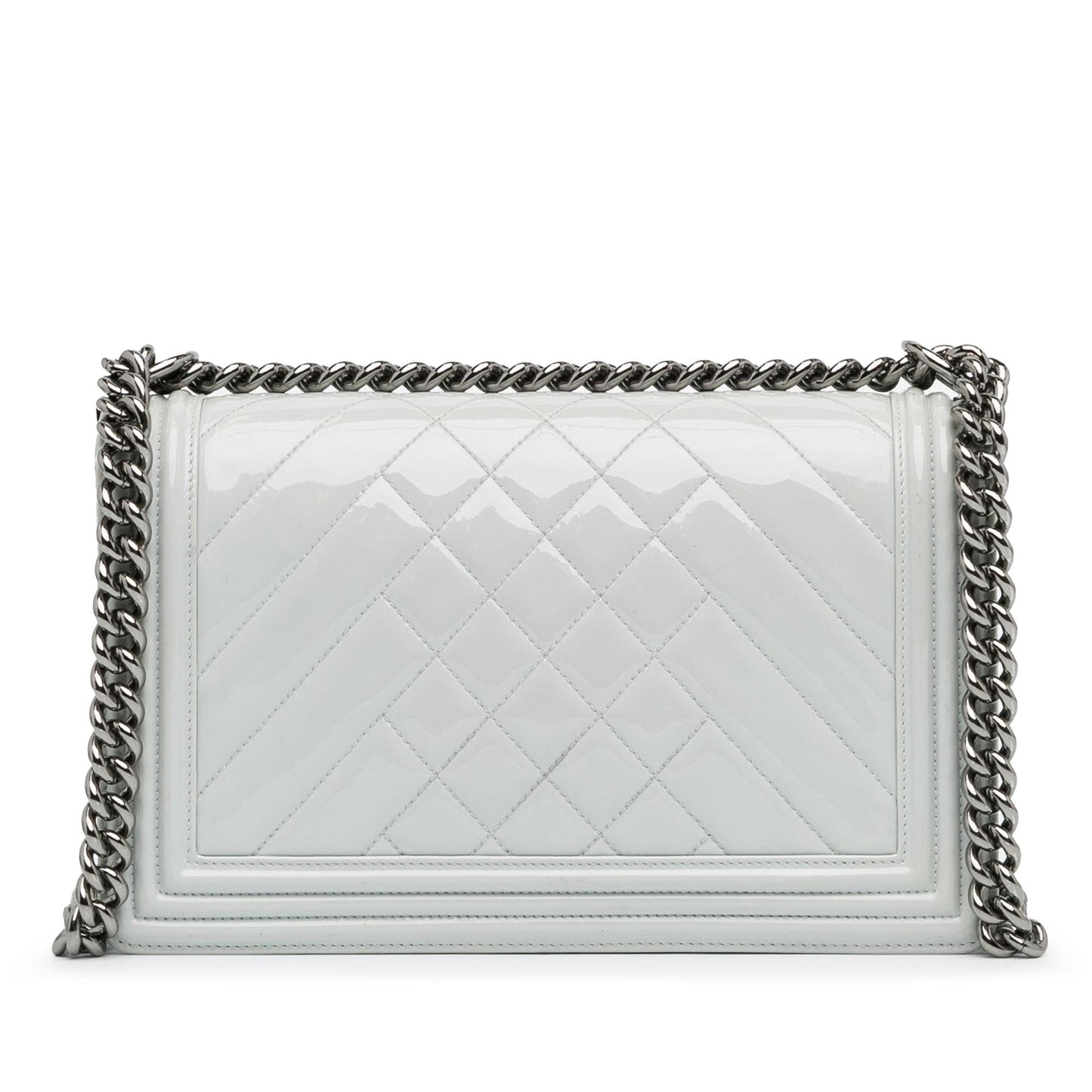 Chanel Medium Patent Boy Flap (SHG-xNr2HC) Crossbody