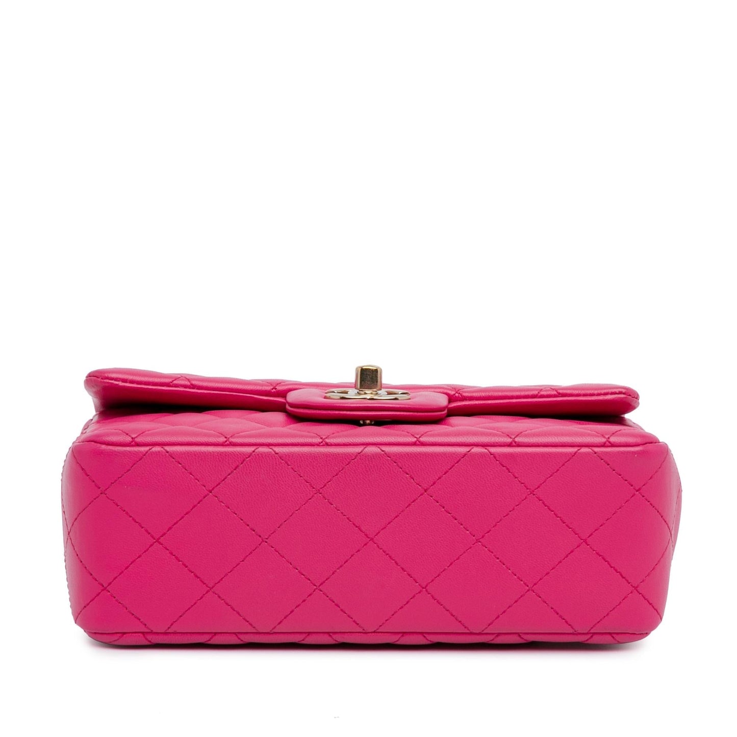 Chanel Mini Rectangular Classic Lambskin Single Flap (SHG-P8XmWm) Crossbody