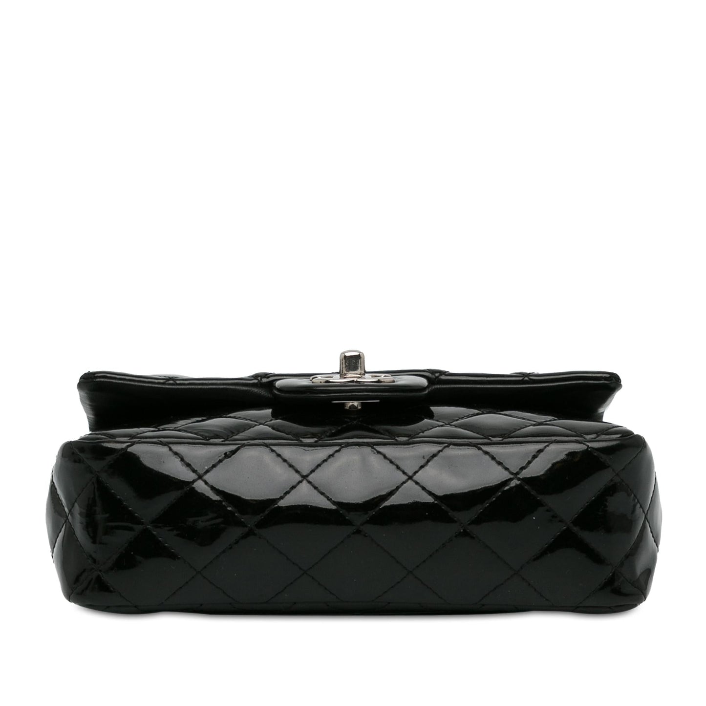 Chanel Mini Rectangular Classic Patent Single Flap (SHG-fnfHQ4) Crossbody