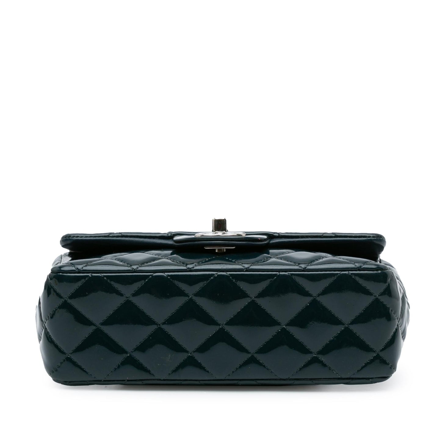 Chanel Mini Rectangular Classic Patent Single Flap (SHG-TPwrWV) Crossbody