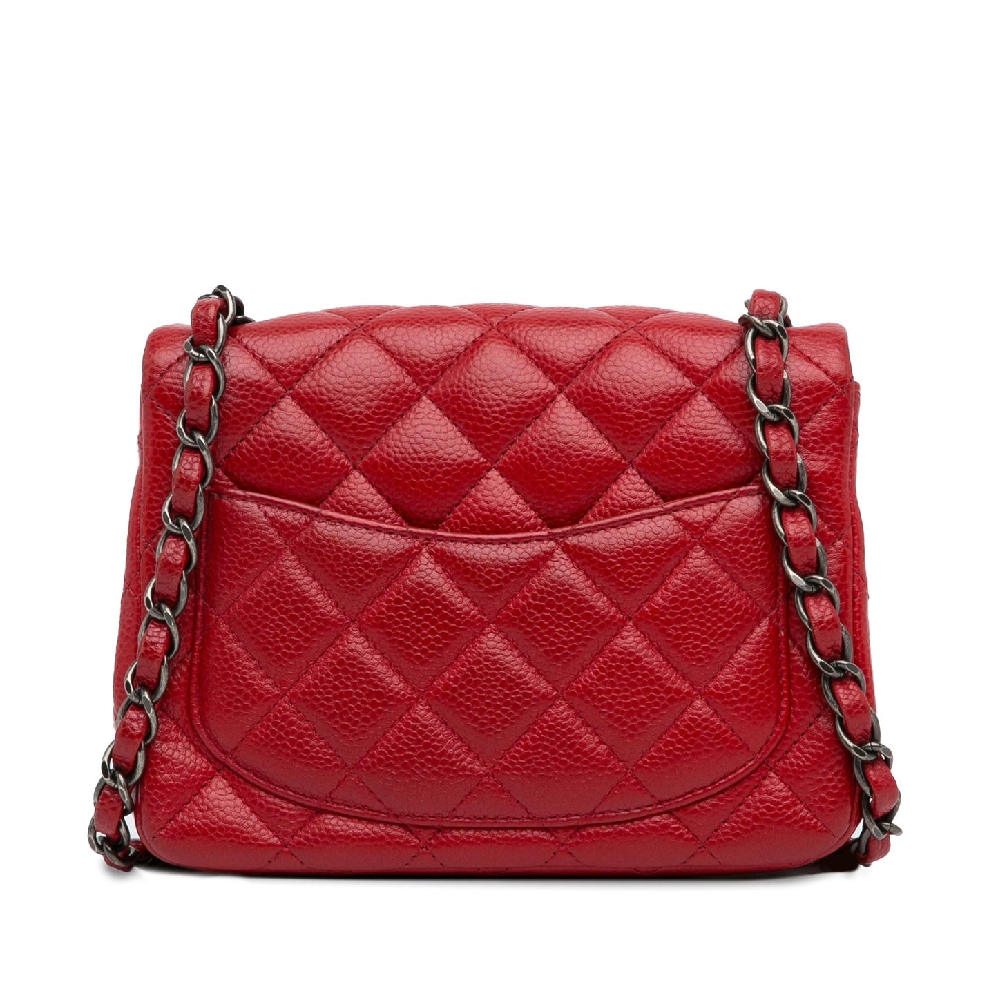 Chanel Mini Square Classic Caviar Single Flap (SHG-ASetQj) Crossbody